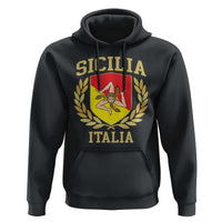 Sicilia Flag Sicily Palermo Italy Triskelion Hoodie - Wonder Print Shop