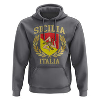 Sicilia Flag Sicily Palermo Italy Triskelion Hoodie - Wonder Print Shop