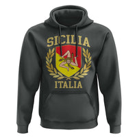 Sicilia Flag Sicily Palermo Italy Triskelion Hoodie - Wonder Print Shop