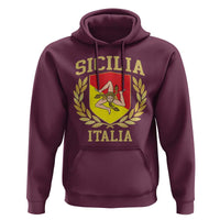 Sicilia Flag Sicily Palermo Italy Triskelion Hoodie - Wonder Print Shop
