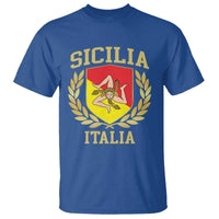Sicilia Flag Sicily Palermo Italy Triskelion T Shirt - Wonder Print Shop