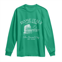 Rome Colosseum Italy Long Sleeve Shirt Caput Mindi The Eternal City Amphitheatre Ancient - Wonder Print Shop