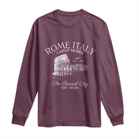 Rome Colosseum Italy Long Sleeve Shirt Caput Mindi The Eternal City Amphitheatre Ancient - Wonder Print Shop