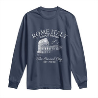 Rome Colosseum Italy Long Sleeve Shirt Caput Mindi The Eternal City Amphitheatre Ancient - Wonder Print Shop