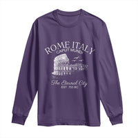 Rome Colosseum Italy Long Sleeve Shirt Caput Mindi The Eternal City Amphitheatre Ancient - Wonder Print Shop