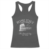 Rome Colosseum Italy Racerback Tank Top Caput Mindi The Eternal City Amphitheatre Ancient - Wonder Print Shop