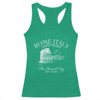 Rome Colosseum Italy Racerback Tank Top Caput Mindi The Eternal City Amphitheatre Ancient - Wonder Print Shop