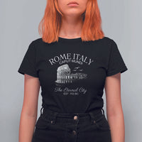 Rome Colosseum Italy T Shirt For Women Caput Mindi The Eternal City Amphitheatre Ancient - Wonder Print Shop