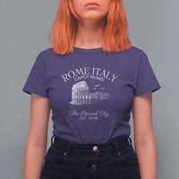 Rome Colosseum Italy T Shirt For Women Caput Mindi The Eternal City Amphitheatre Ancient - Wonder Print Shop