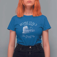 Rome Colosseum Italy T Shirt For Women Caput Mindi The Eternal City Amphitheatre Ancient - Wonder Print Shop