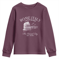 Rome Colosseum Italy Youth Sweatshirt Caput Mindi The Eternal City Amphitheatre Ancient - Wonder Print Shop
