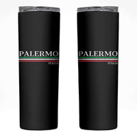 Palermo Sicily Italian Flag Souvenirs Sicilia Italia Skinny Tumbler - Wonder Print Shop