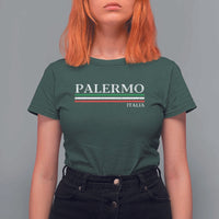 Palermo Sicily Italian Flag Souvenirs Sicilia Italia T Shirt For Women - Wonder Print Shop