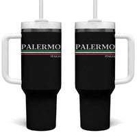 Palermo Sicily Italian Flag Souvenirs Sicilia Italia Tumbler With Handle - Wonder Print Shop