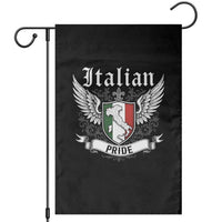 Italian Pride Garden Flag Vintage Patriotic Italy Map - Wonder Print Shop