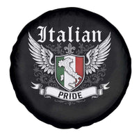 Italian Pride Spare Tire Cover Vintage Patriotic Italy Map - Wonder Print Shop