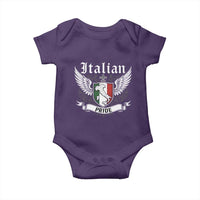Italian Pride Baby Onesie Vintage Patriotic Italy Map - Wonder Print Shop