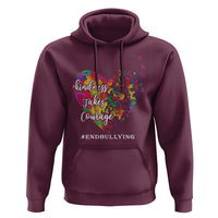 Unity Day Hoodie Kindness Takes Courage End Bullying Heart Butterfly