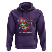 Unity Day Hoodie Kindness Takes Courage End Bullying Heart Butterfly