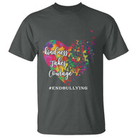 Unity Day T Shirt Kindness Takes Courage End Bullying Heart Butterfly - Wonder Print Shop