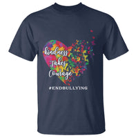 Unity Day T Shirt Kindness Takes Courage End Bullying Heart Butterfly - Wonder Print Shop