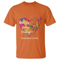 Unity Day T Shirt Kindness Takes Courage End Bullying Heart Butterfly - Wonder Print Shop