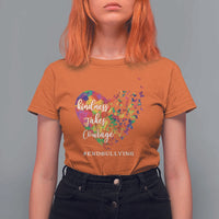 Unity Day T Shirt For Women Kindness Takes Courage End Bullying Heart Butterfly - Wonder Print Shop