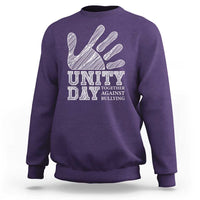 Anti Bullying Awareness Sweatshirt Unity Day Together Against Bullying Hand - Wonder Print Shop