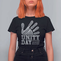 Anti Bullying Awareness T Shirt For Women Unity Day Together Against Bullying Hand - Wonder Print Shop