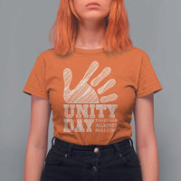 Anti Bullying Awareness T Shirt For Women Unity Day Together Against Bullying Hand - Wonder Print Shop