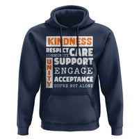 Anti Bullying Awareness Hoodie Kindness Respect Support Unity Day