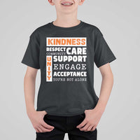 Anti Bullying Awareness T Shirt For Kid Kindness Respect Support Unity Day - Wonder Print Shop
