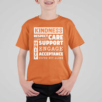 Anti Bullying Awareness T Shirt For Kid Kindness Respect Support Unity Day - Wonder Print Shop