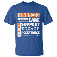 Anti Bullying Awareness T Shirt Kindness Respect Support Unity Day - Wonder Print Shop