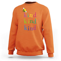 Unity Day Sweatshirt Be Kind Bee Orange Day Shirt Anti Bullying - Wonder Print Shop