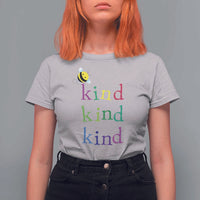 Unity Day T Shirt For Women Be Kind Bee Orange Day Shirt Anti Bullying - Wonder Print Shop