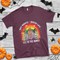 Halloween LGBT T Shirt Gay Rights Queer Life Lez To The Bones Skeleton - Wonder Print Shop