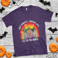 Halloween LGBT T Shirt Gay Rights Queer Life Lez To The Bones Skeleton - Wonder Print Shop