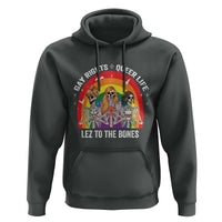 Halloween LGBT Hoodie Gay Rights Queer Life Lez To The Bones Skeleton