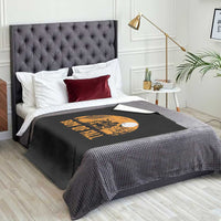 Funny Halloween Football Throw Blanket Boy Of Fall American Football Player Zombie Pumpkin Bat - Wonder Print Shop