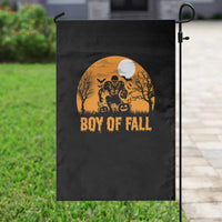 Funny Halloween Football Garden Flag Boy Of Fall American Football Player Zombie Pumpkin Bat - Wonder Print Shop
