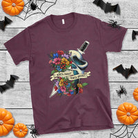 Funny Halloween T Shirt Sorta Sweet Sorta Spooky Ghost Flower Knife Murderer - Wonder Print Shop