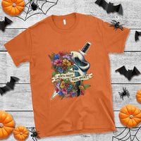 Funny Halloween T Shirt Sorta Sweet Sorta Spooky Ghost Flower Knife Murderer - Wonder Print Shop