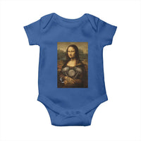 Funny Monalisa Rider Vintage Retro Motorcycle Engine Baby Onesie - Wonder Print Shop