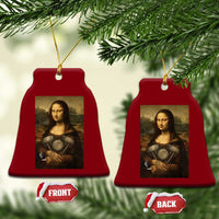 Funny Monalisa Rider Vintage Retro Motorcycle Engine Ceramic Ornament - Wonder Print Shop