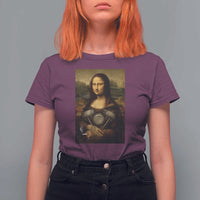 Funny Monalisa Rider Vintage Retro Motorcycle Engine T Shirt For Women - Wonder Print Shop