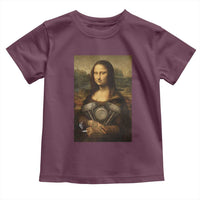 Funny Monalisa Rider Vintage Retro Motorcycle Engine Toddler T Shirt - Wonder Print Shop