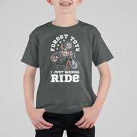 Dirt Bike Boys T Shirt For Kid Funny Forgive Toys I Just Wanna Ride Motocross Rider - Wonder Print Shop