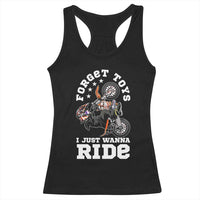 Dirt Bike Boys Racerback Tank Top Funny Forgive Toys I Just Wanna Ride Motocross Rider - Wonder Print Shop