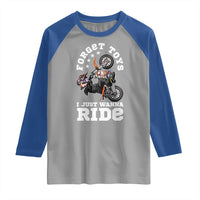 Dirt Bike Boys Raglan Shirt Funny Forgive Toys I Just Wanna Ride Motocross Rider - Wonder Print Shop